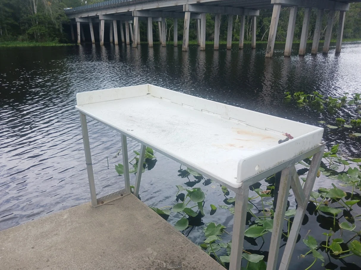 trout creek memorial park fish cleaning table